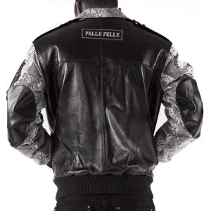Men Pelle Pelle Black Biker Genuine Leather Jacket
