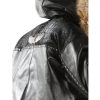 Men Pelle Pelle Black Fur Hooded Leather Jacket