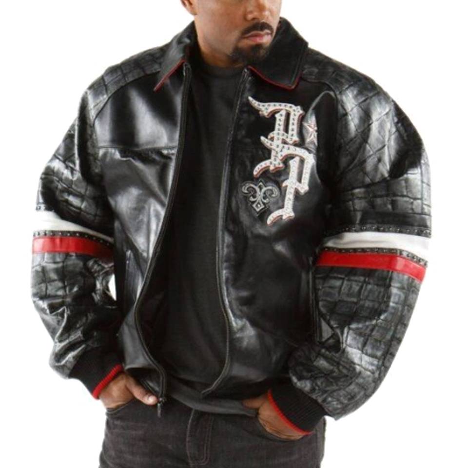 Men Pelle Pelle Black Label MB Black Jacket