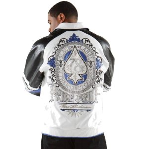 Men Pelle Pelle Black Label MB White Jacket
