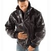 Men Pelle Pelle Black Python Jacket