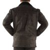 Men Pelle Pelle Black Victory Pea Full Grain Leather Coat