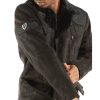 Men Pelle Pelle Black Victory Pea Leather Coat