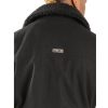 Men Pelle Pelle Black Zipper Jacket with Leather Sleeves