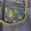 Men Pelle Pelle Blue Hip Hop Denim Shorts