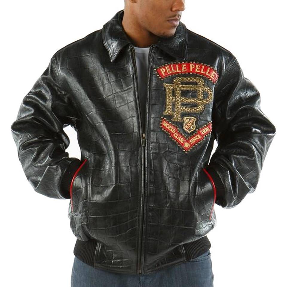 Men Pelle Pelle Born Free 1978 Elite Series Black Jacket
