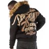 Men Pelle Pelle Born Free MB 1978 Black Fur Hood Jacket
