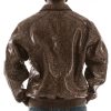 Men Pelle Pelle Brown Python Leather Jacket