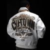 Men Pelle Pelle Chi-Town 1978 White Men Jacket