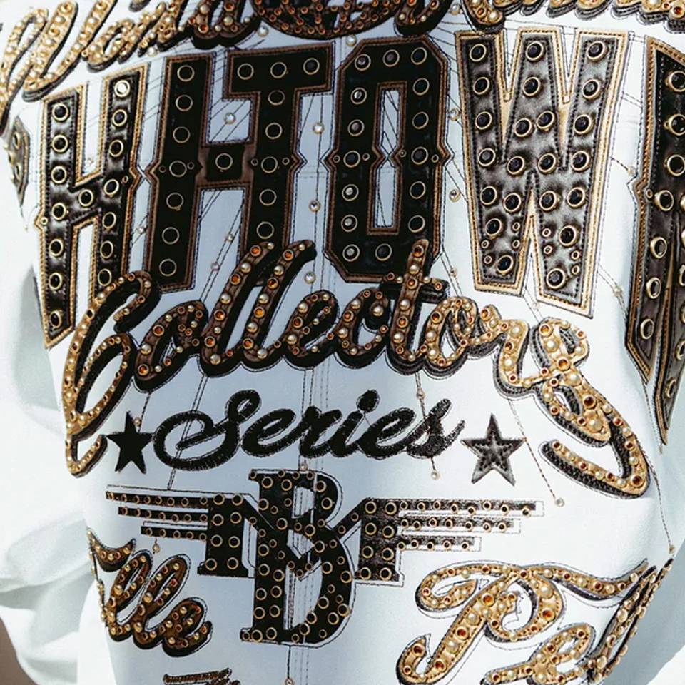 Men Pelle Pelle Chi Town Marc Buchanan 1978 Fur Hood White Leather Jacket