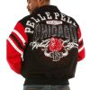 Men Pelle Pelle Chicago Tribute MB 1978 Black Wool Jacket