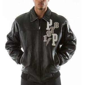 Men Pelle Pelle Come Out 1978 MB Black Genuine Leather Jacket