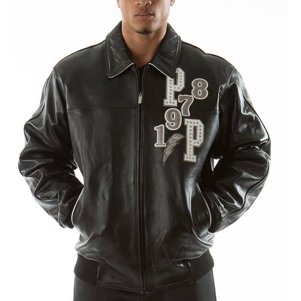 Men Pelle Pelle Come Out 1978 MB Black Genuine Leather Jacket