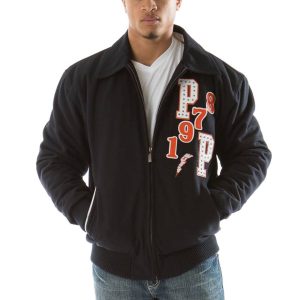 Men Pelle Pelle Come Out 1978 MB Black Wool Jacket