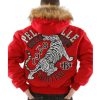 Men Pelle Pelle Come Out 1978 MB Red Fur Hood Jacket