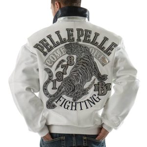 Men Pelle Pelle Come Out 1978 MB White Leather Jacket