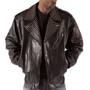 Men Pelle Pelle Dark Brown Biker Jacket