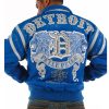 Men Pelle Pelle Detroit Motor City 1701 Blue Jacket