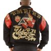 Men Pelle Pelle Empire with Victory Come Glory Black Wool Jacket