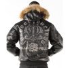 Men Pelle Pelle Forever Fearless Black Fur Hood Jacket