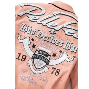 Men Pelle Pelle Greatest Of All Time 1978 Light Pink Genuine Leather Jacket