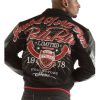 Men Pelle Pelle Greatest Of All Time Black Jacket
