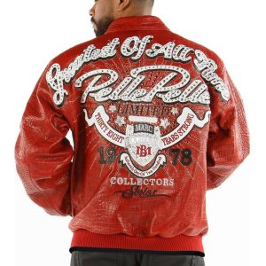 Men Pelle Pelle Greatest Of All Time MB 1978 Red Leather Jacket