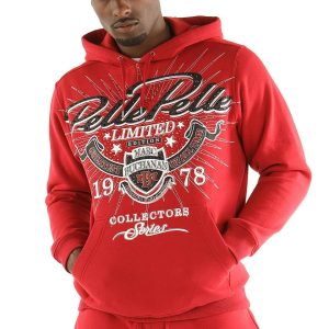Men Pelle Pelle Greatest Of All Time Red Hoodie