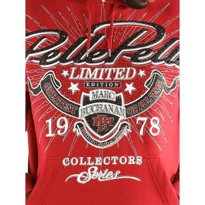 Men Pelle Pelle Greatest Of All Time Red Wool Hoodie