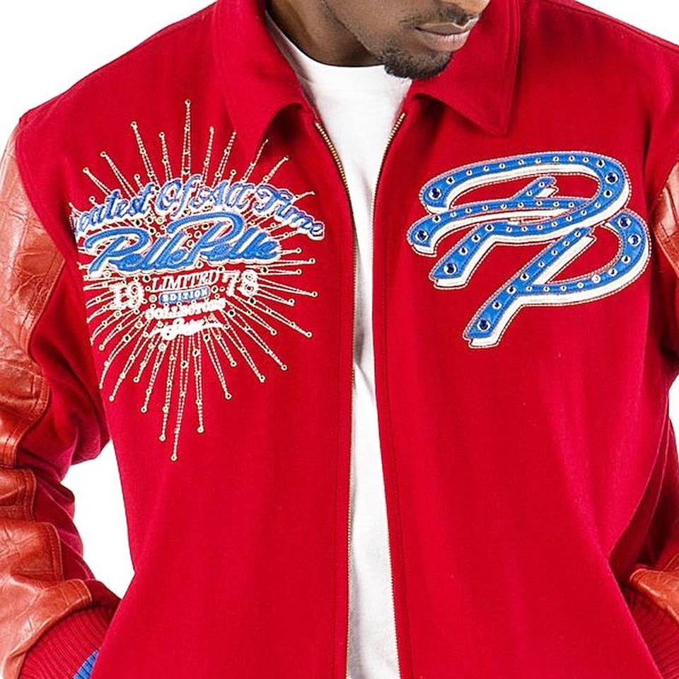 Men Pelle Pelle Greatest Of All Time Red Wool Jacket
