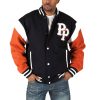 Men Pelle Pelle Heritage Varsity Black Jacket
