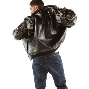 Men Pelle Pelle Independent Society Black Leather Jacket