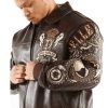 Men Pelle Pelle Independent Society Dark Brown Leather Jacket
