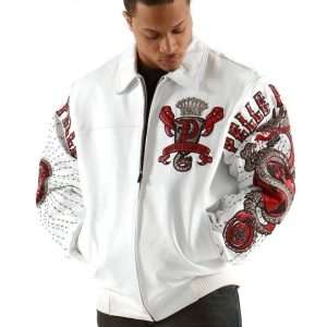 Men Pelle Pelle Independent Society White Jacket