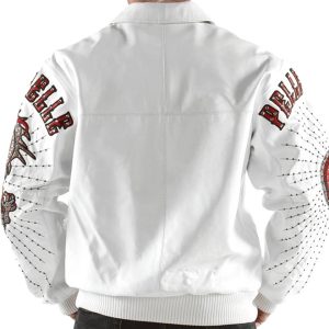 Men Pelle Pelle Independent Society White Leather Jacket