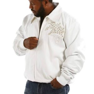 Men Pelle Pelle Indiana Legendary White Jacket