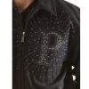 Men Pelle Pelle Legacy Dragon Encrusted Black Wool Jacket