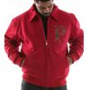 Men Pelle Pelle Legacy Dragon Encrusted Red Jacket