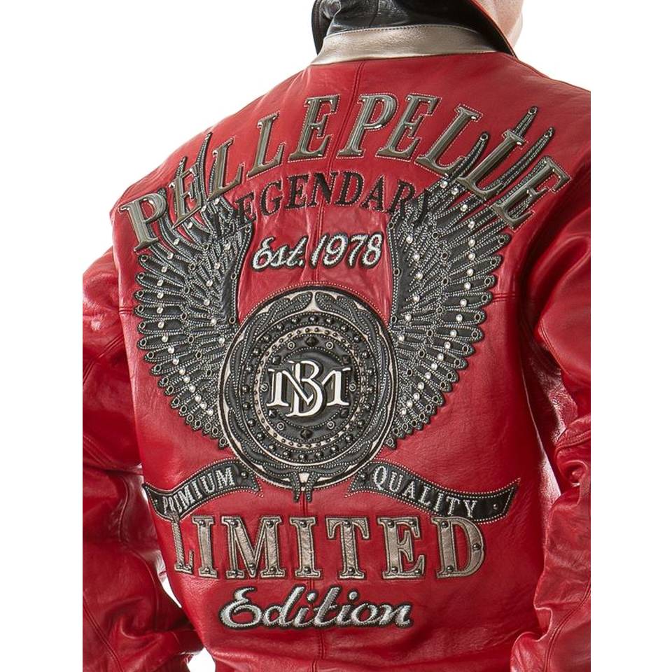 Men Pelle Pelle Legendary MB 1978 Red Leather Jacket