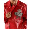 Men Pelle Pelle Lethal 1978 Red Cabernet Plush Leather Jacket