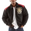 Men Pelle Pelle Live Like a King MB Black Jacket