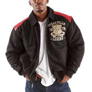 Men Pelle Pelle Live Like a King MB Black Jacket