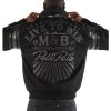 Men Pelle Pelle Live to Win MB 1978 Black Wool Jacket