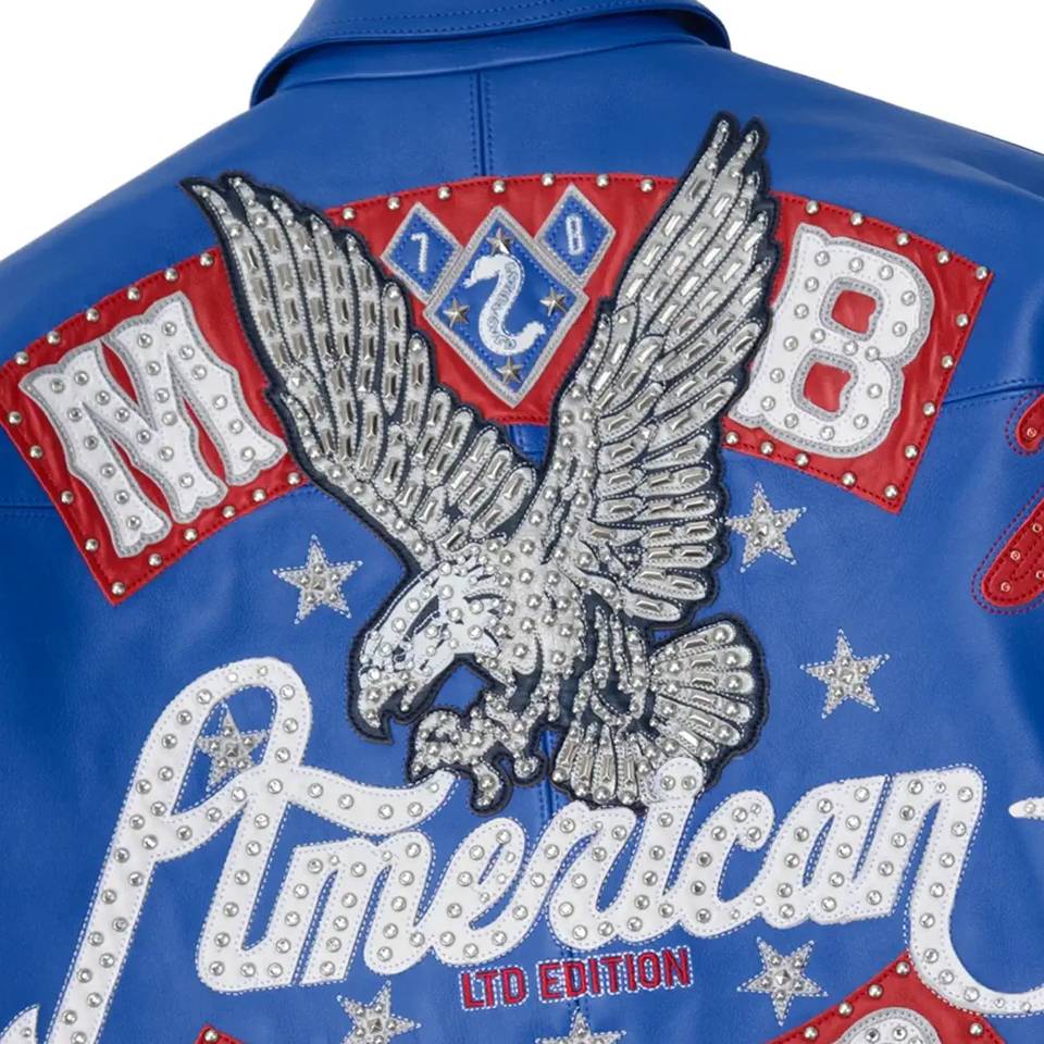 Men Pelle Pelle MB 1978 American Bruiser Blue Jacket