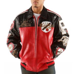 Men Pelle Pelle MB 1978 Domination Red Jacket