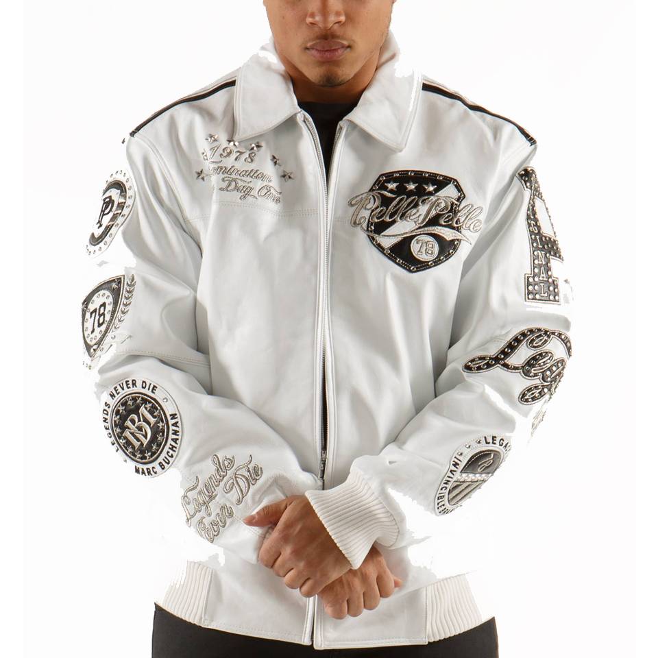 Men Pelle Pelle MB 1978 Domination White Jacket