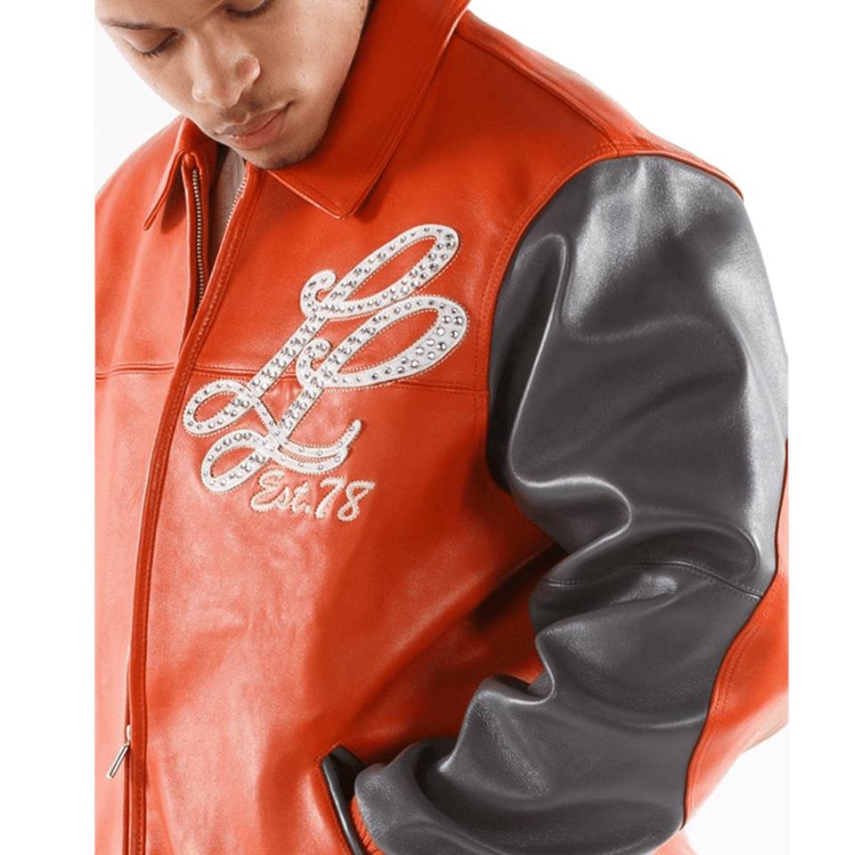 Men Pelle Pelle MB 78 Notorious Orange Jacket