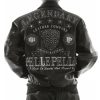 Men Pelle Pelle MB Black Legendary Encrusted Leather Jacket