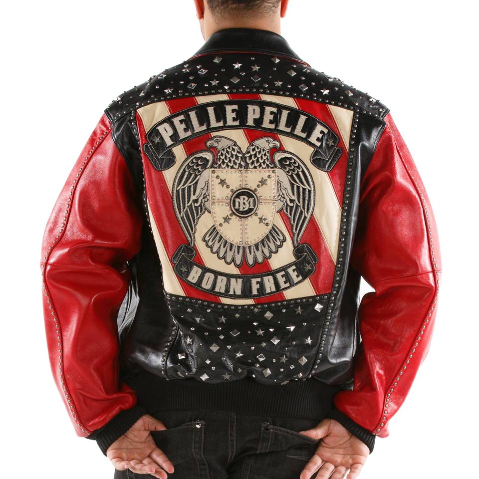 Men Pelle Pelle MB Born Free Black Leather Jacket