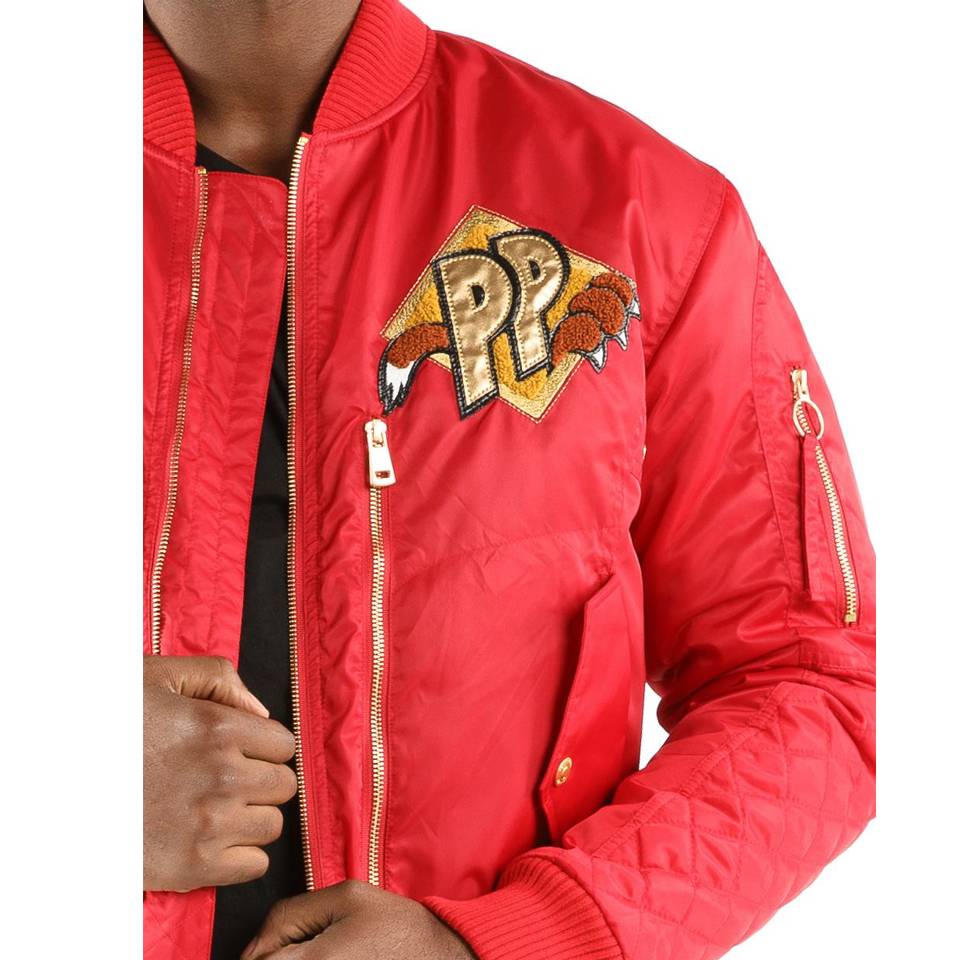 Men Pelle Pelle MB Cool Cat Red Satin Jacket